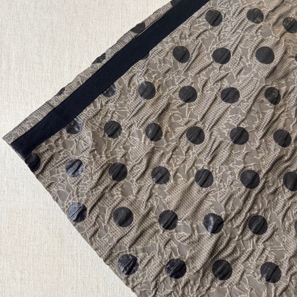 Marc by Marc Jacobs Polka Dot Lace Shift Dress Rabbit Grey Multi Pockets Size 0 - Picture 11 of 12